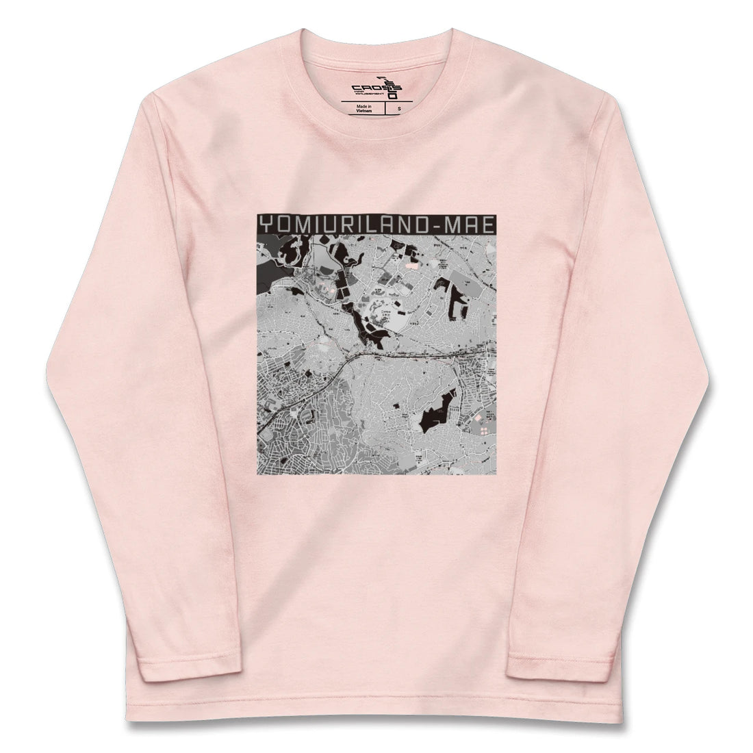 【読売ランド前(神奈川県)】地図柄ロングスリーブTシャツ