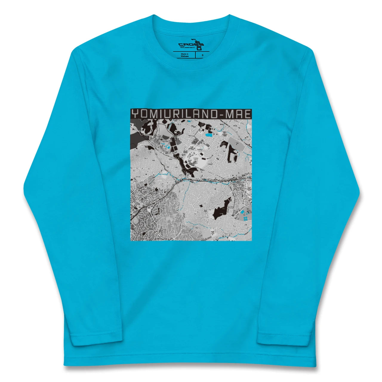 【読売ランド前(神奈川県)】地図柄ロングスリーブTシャツ