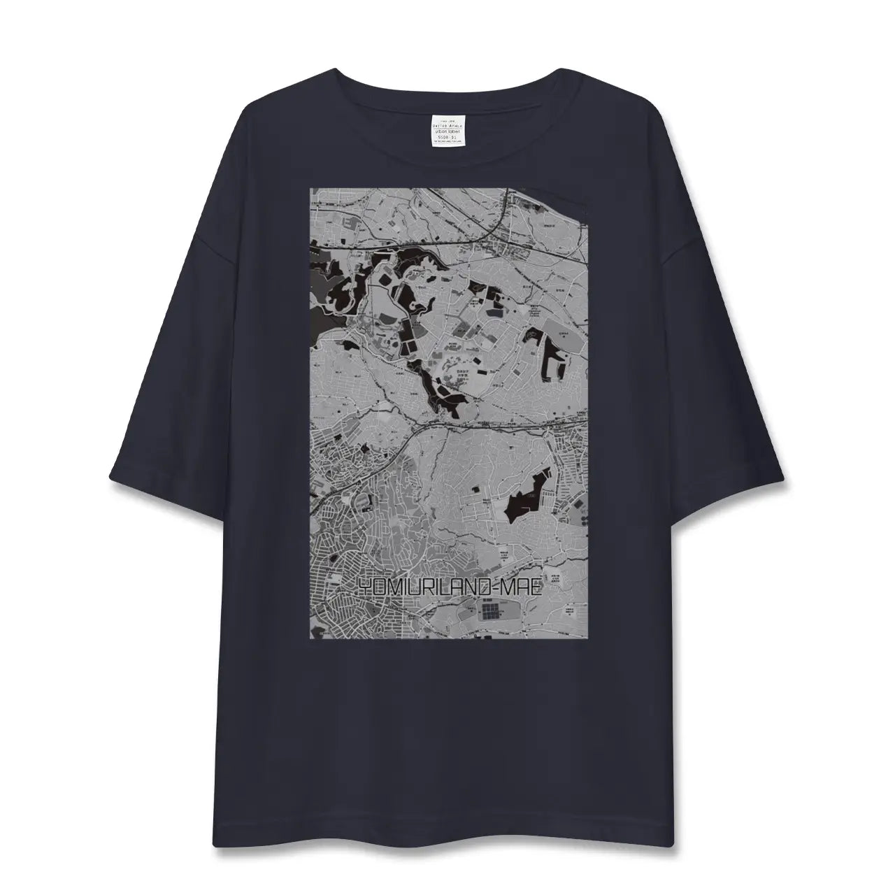 【読売ランド前(神奈川県)】地図柄ビッグシルエットTシャツ