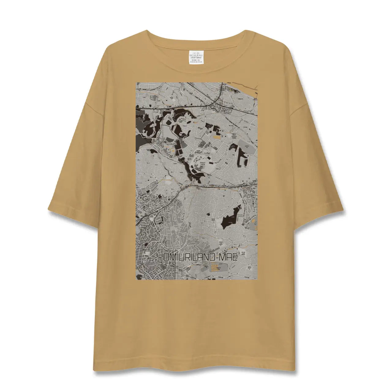 【読売ランド前(神奈川県)】地図柄ビッグシルエットTシャツ