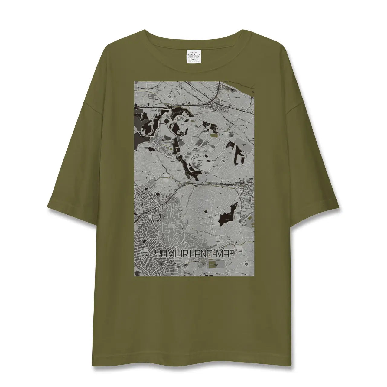 【読売ランド前(神奈川県)】地図柄ビッグシルエットTシャツ