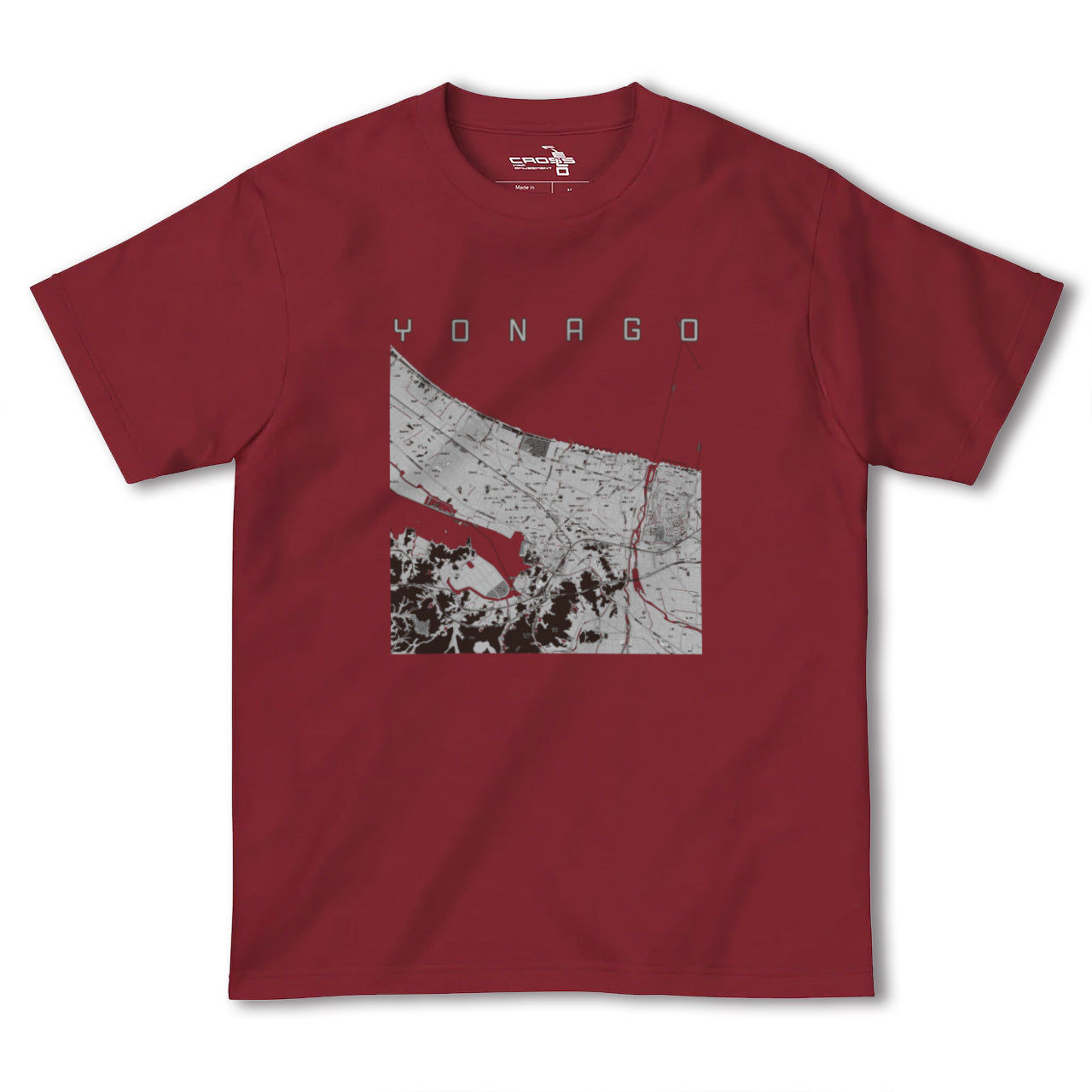 【米子(鳥取県)】地図柄ヘビーウェイトTシャツ