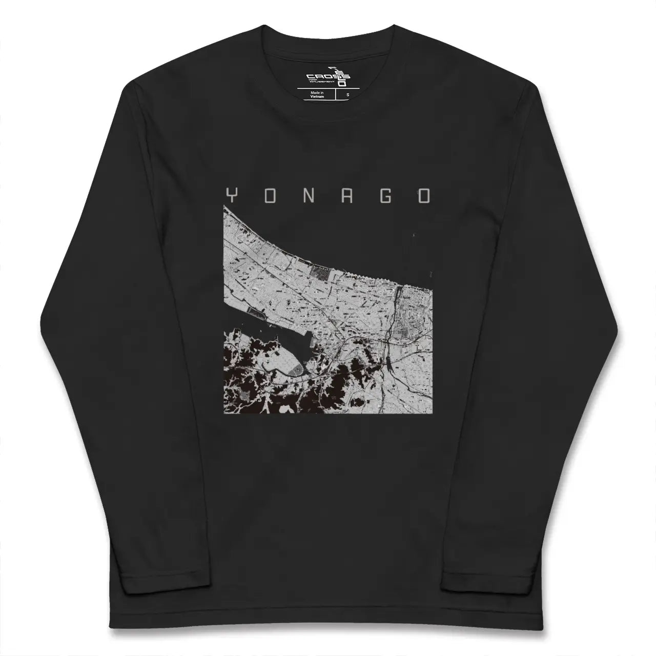 【米子(鳥取県)】地図柄ロングスリーブTシャツ