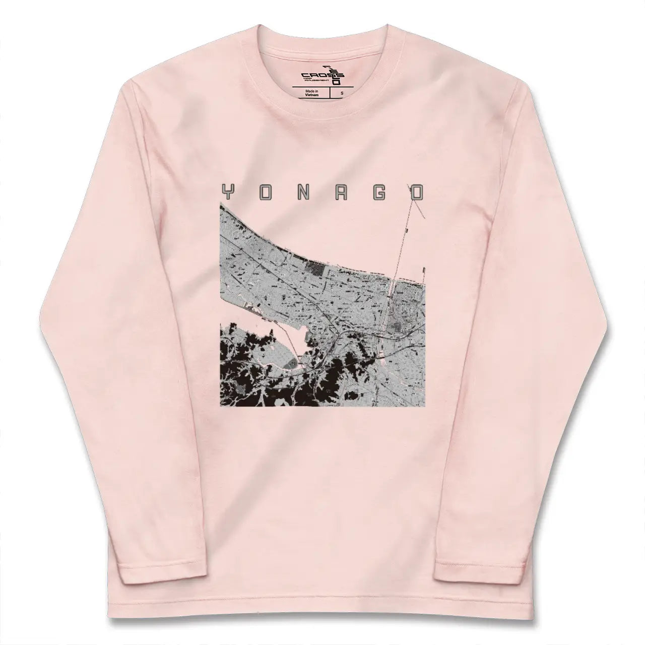【米子(鳥取県)】地図柄ロングスリーブTシャツ