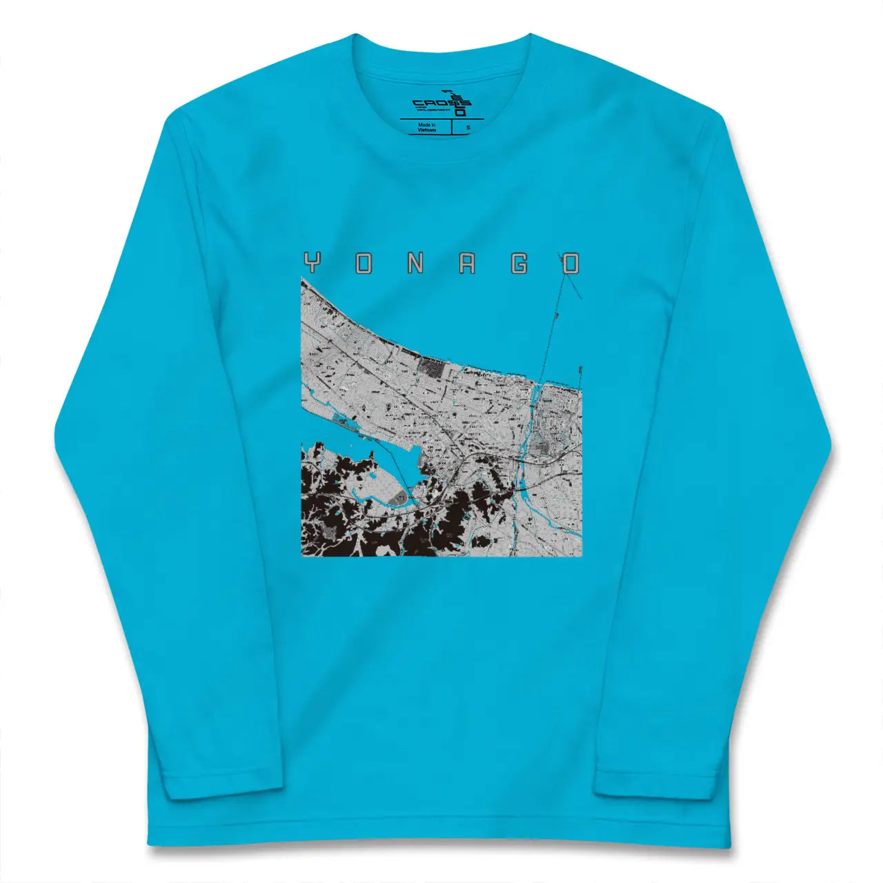 【米子(鳥取県)】地図柄ロングスリーブTシャツ