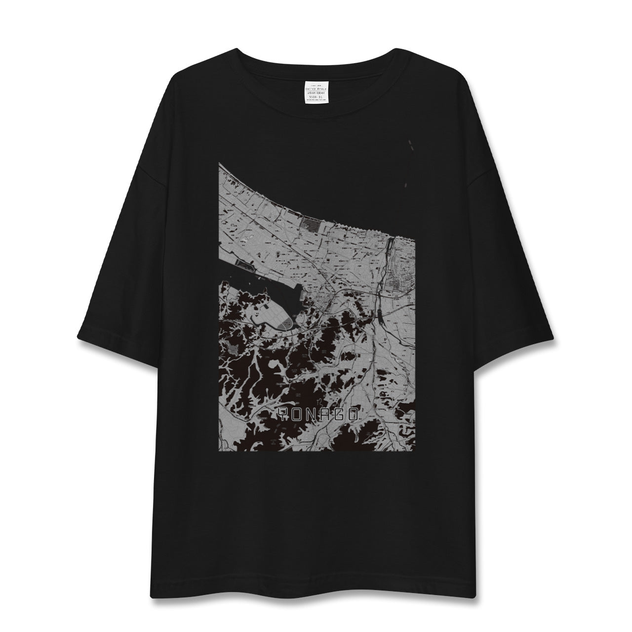 【米子(鳥取県)】地図柄ビッグシルエットTシャツ