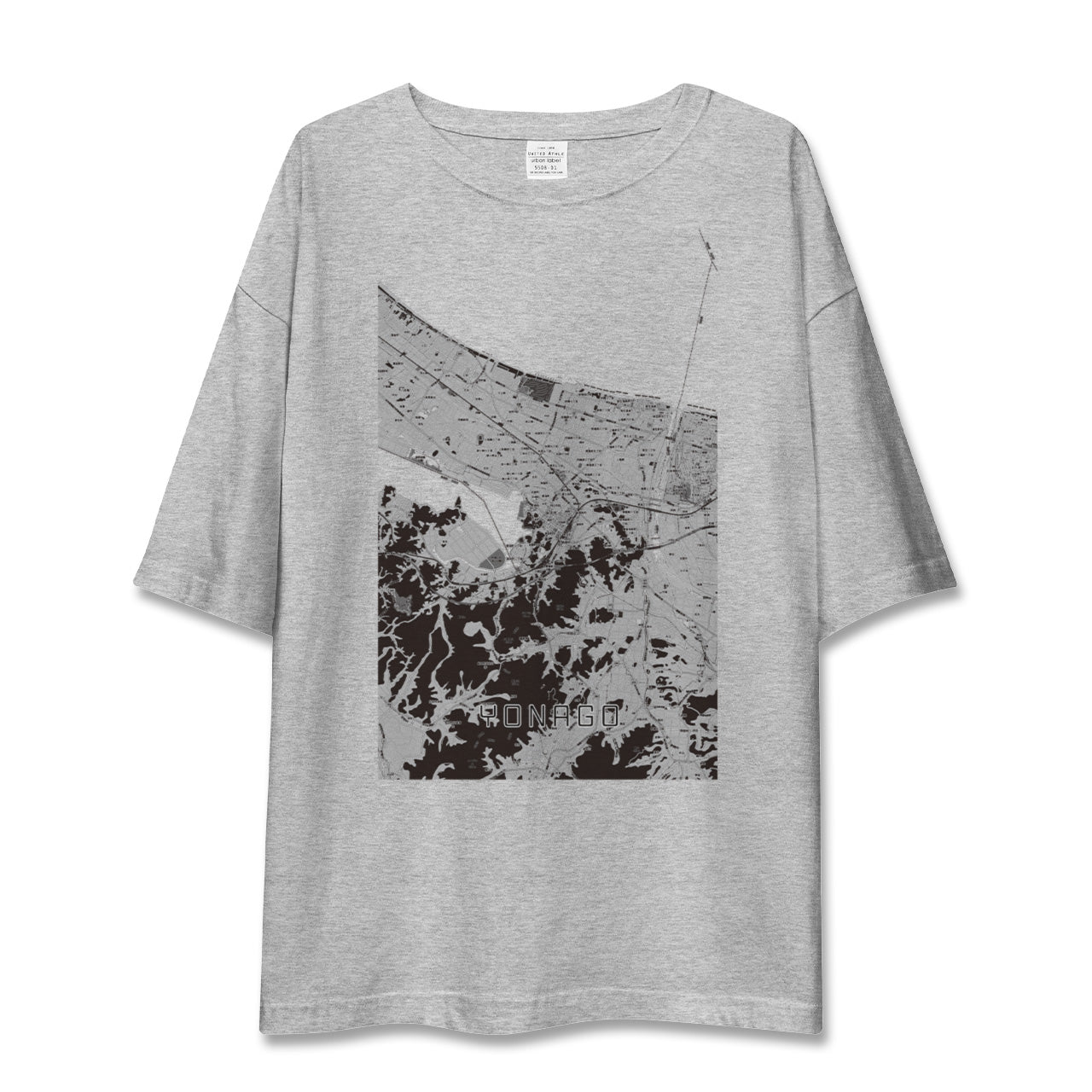 【米子(鳥取県)】地図柄ビッグシルエットTシャツ