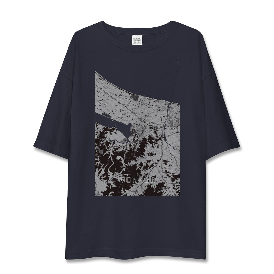 【米子(鳥取県)】地図柄ビッグシルエットTシャツ
