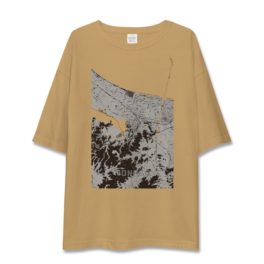 【米子(鳥取県)】地図柄ビッグシルエットTシャツ