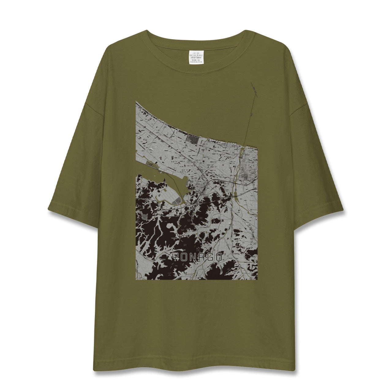 【米子(鳥取県)】地図柄ビッグシルエットTシャツ