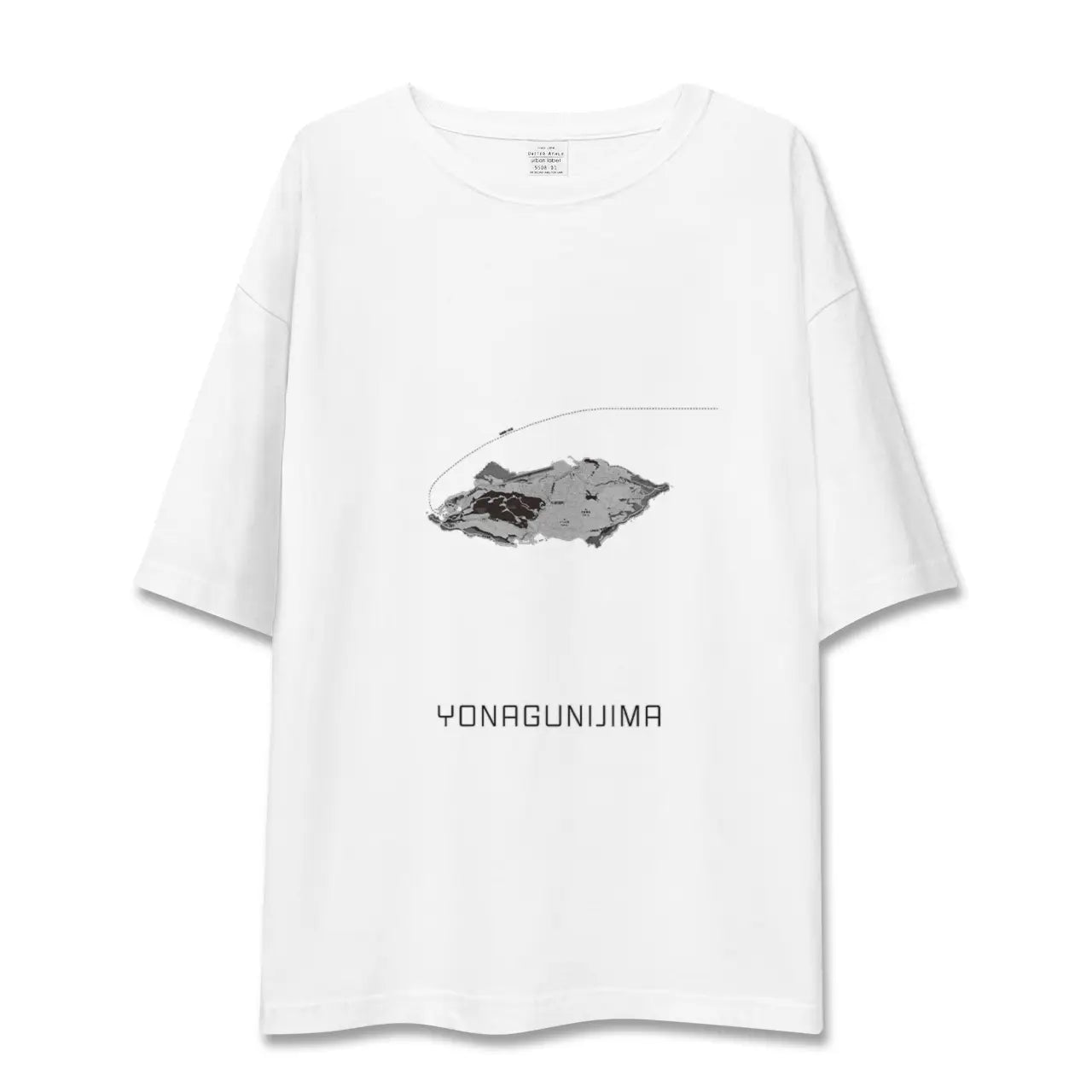 【与那国島(沖縄県)】地図柄ビッグシルエットTシャツ