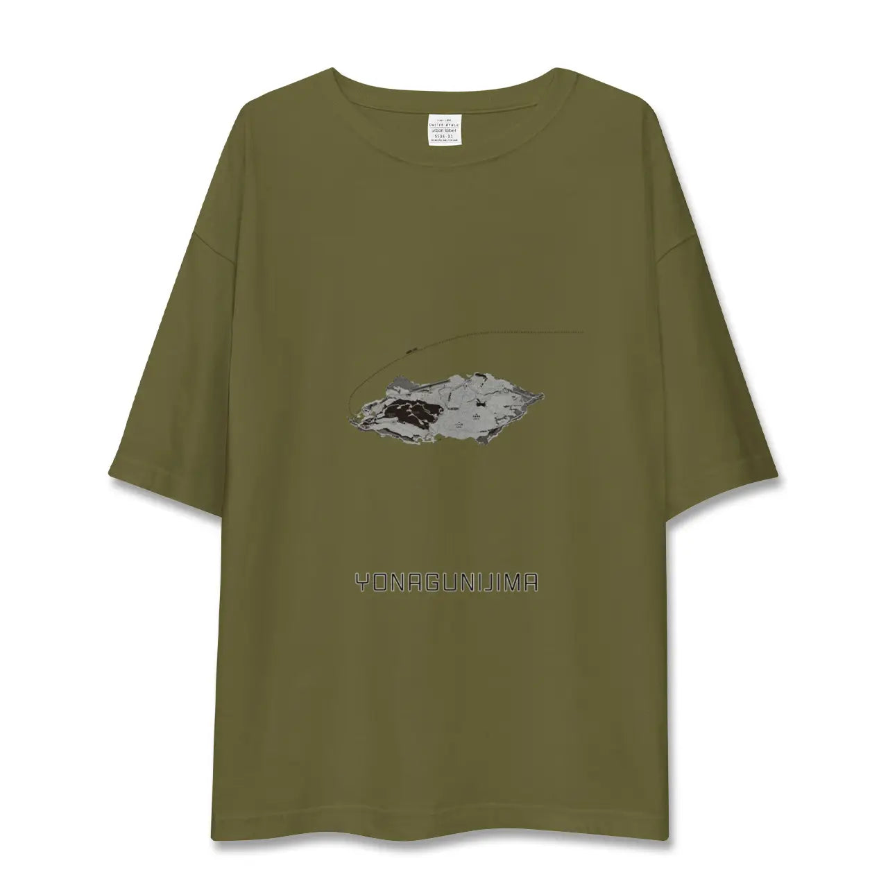 【与那国島(沖縄県)】地図柄ビッグシルエットTシャツ