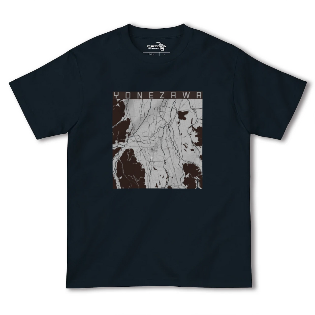 【米沢(山形県)】地図柄ヘビーウェイトTシャツ