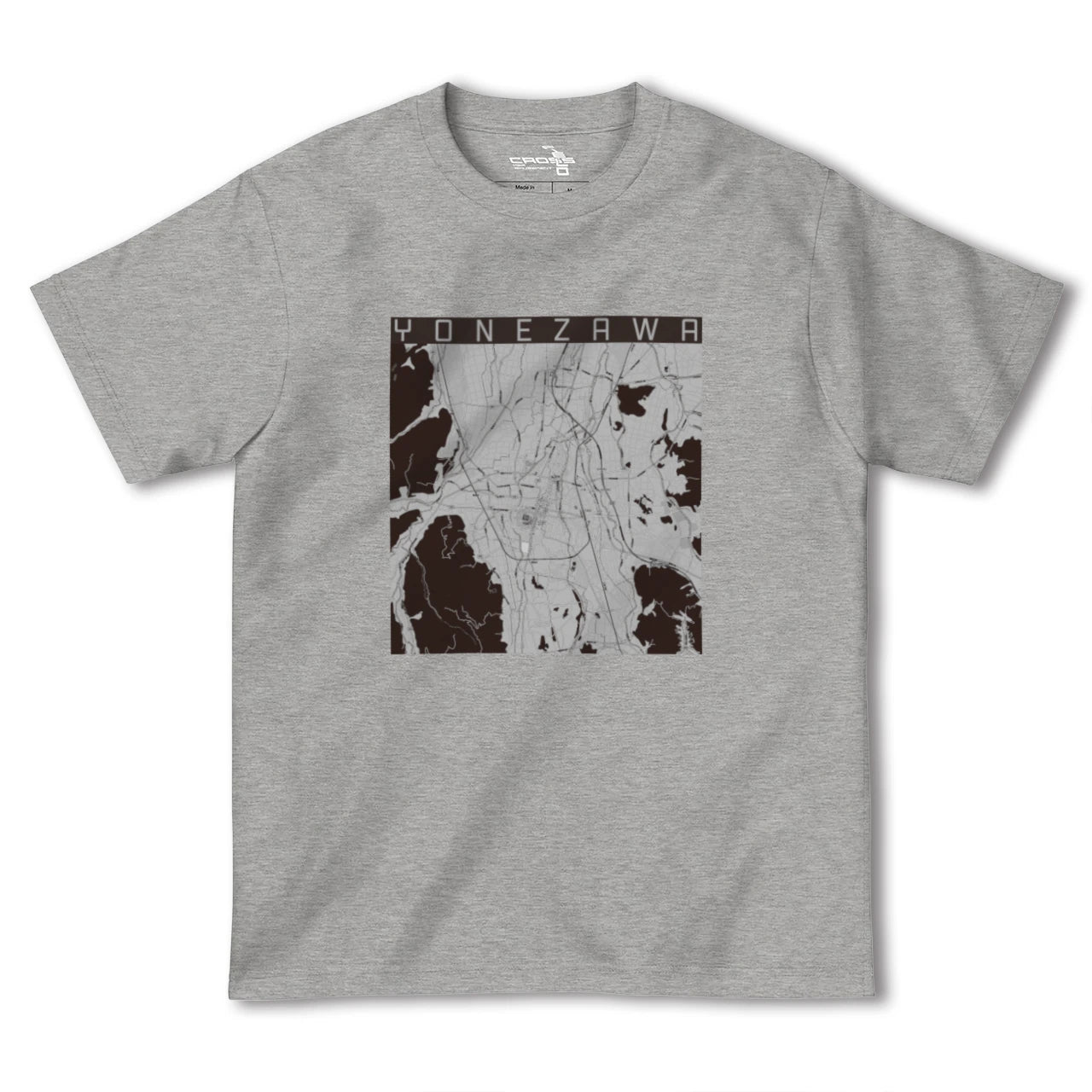 【米沢(山形県)】地図柄ヘビーウェイトTシャツ