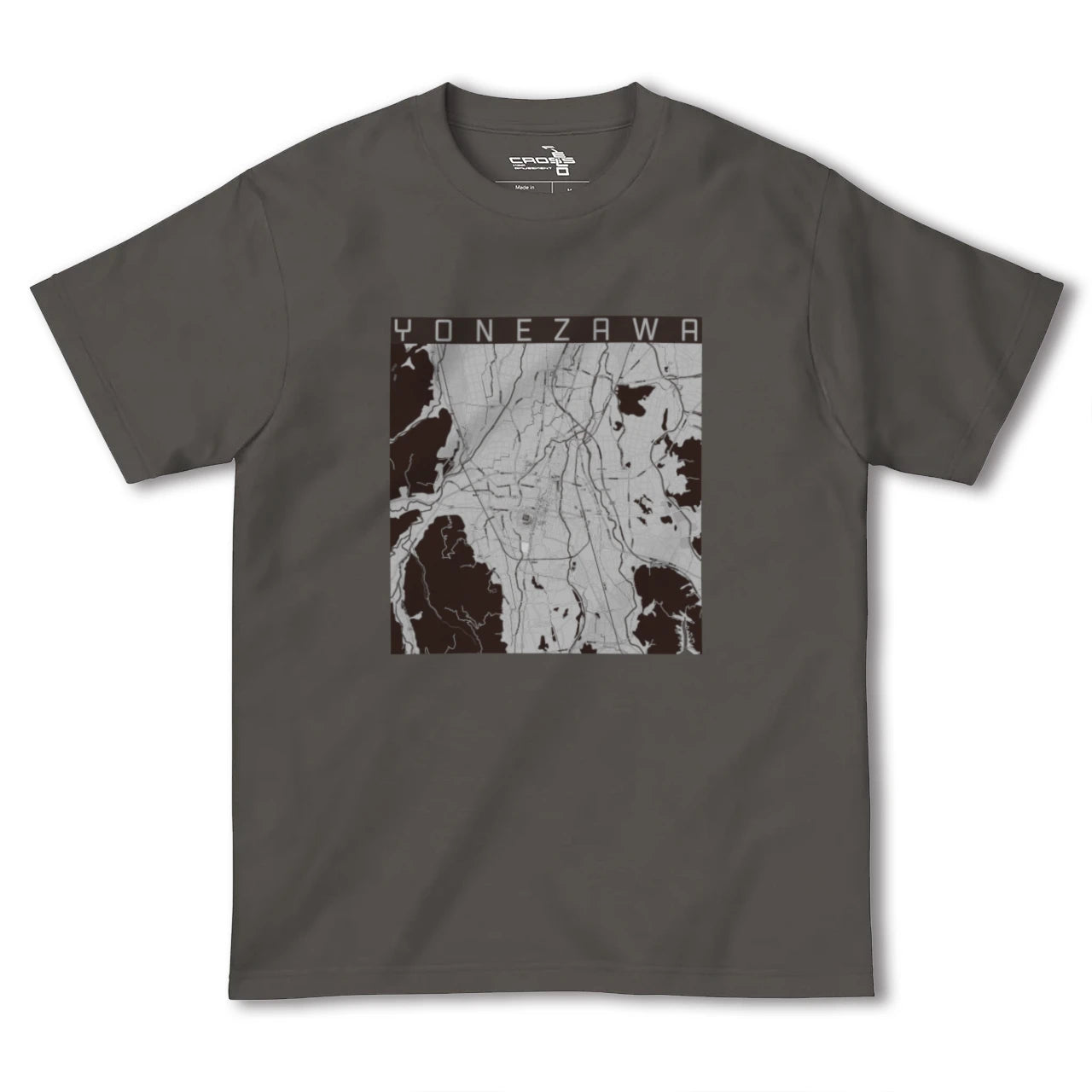 【米沢(山形県)】地図柄ヘビーウェイトTシャツ