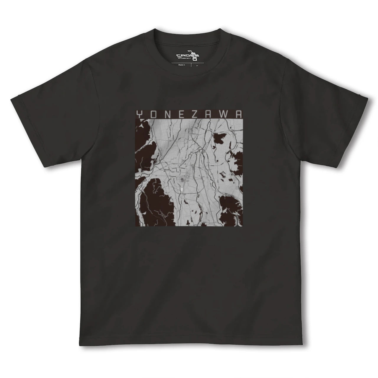 【米沢(山形県)】地図柄ヘビーウェイトTシャツ