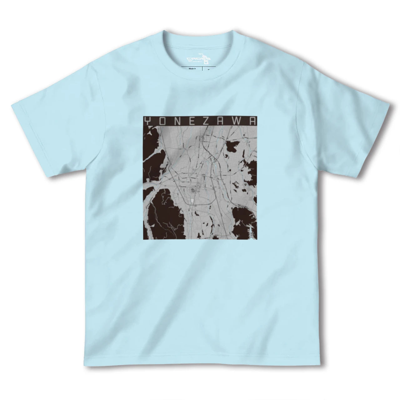 【米沢(山形県)】地図柄ヘビーウェイトTシャツ