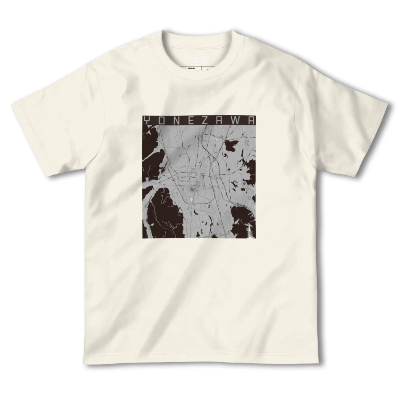 【米沢(山形県)】地図柄ヘビーウェイトTシャツ