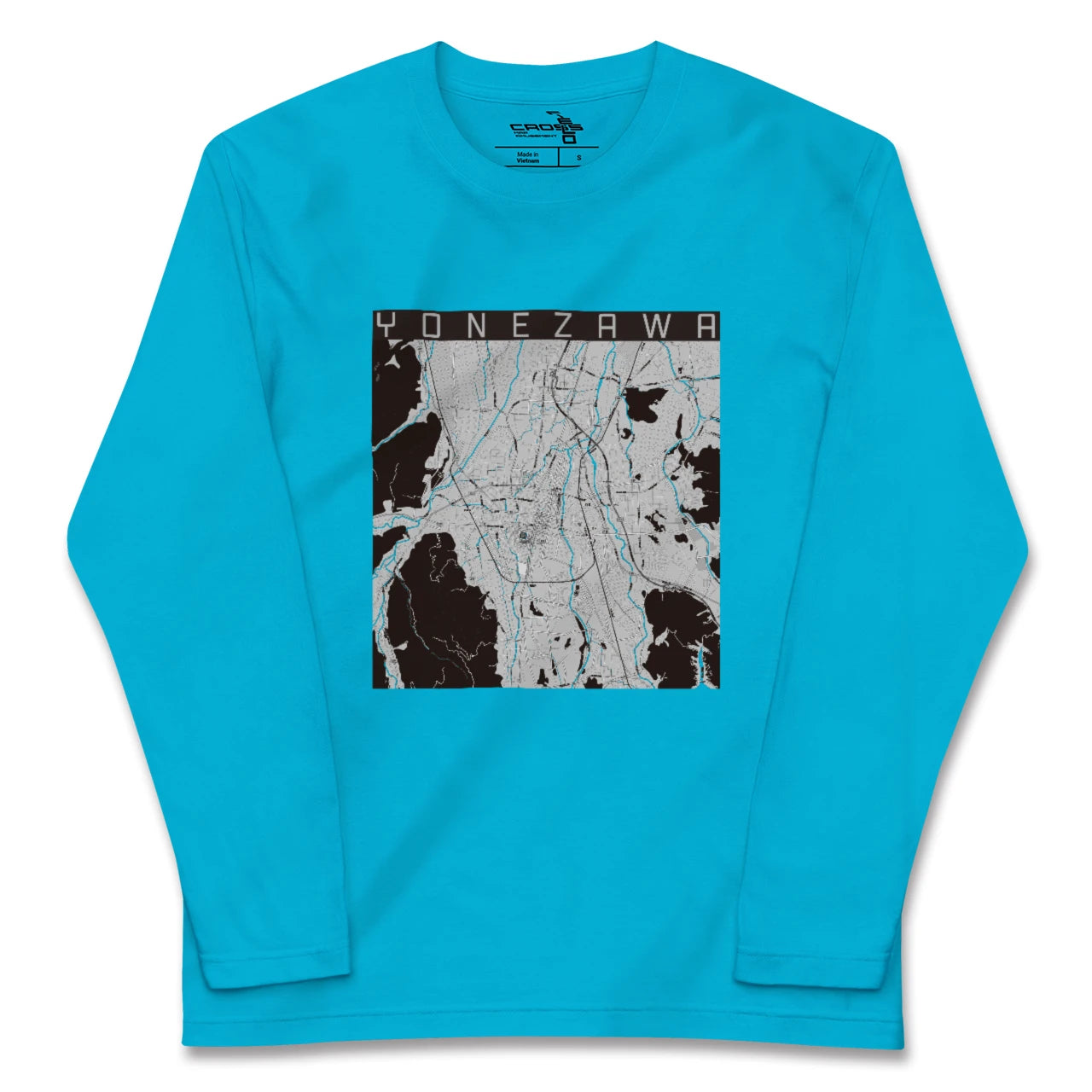 【米沢(山形県)】地図柄ロングスリーブTシャツ