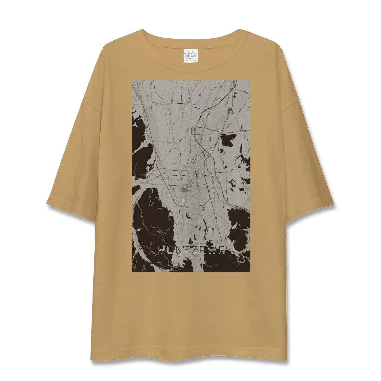 【米沢(山形県)】地図柄ビッグシルエットTシャツ