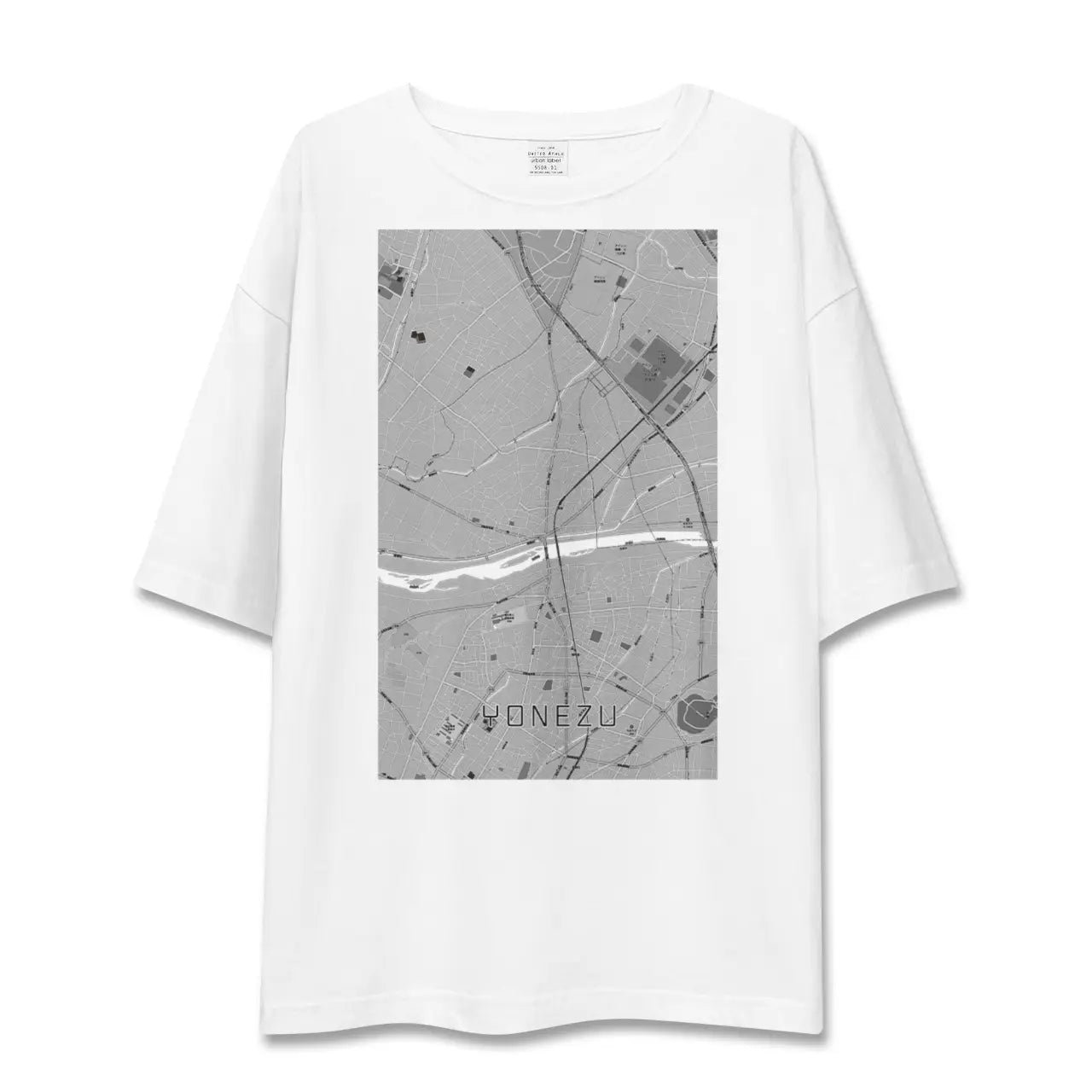 【米津(愛知県)】地図柄ビッグシルエットTシャツ