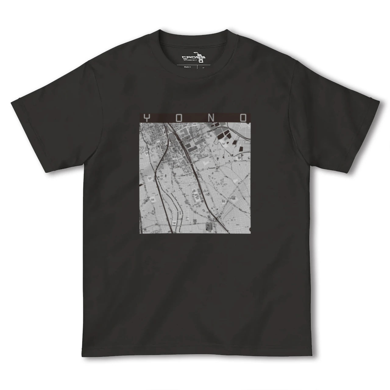 【与野(埼玉県)】地図柄ヘビーウェイトTシャツ