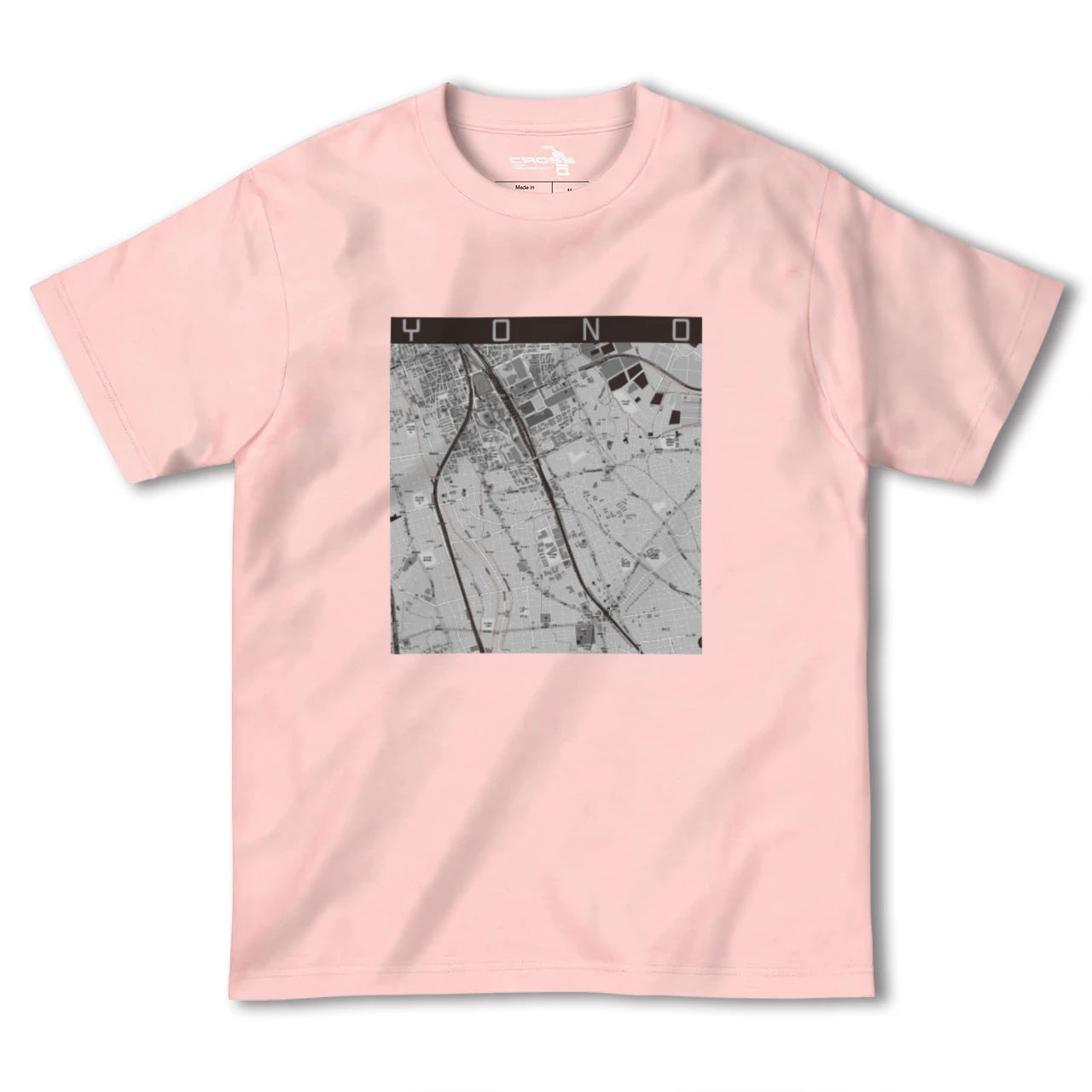 【与野(埼玉県)】地図柄ヘビーウェイトTシャツ