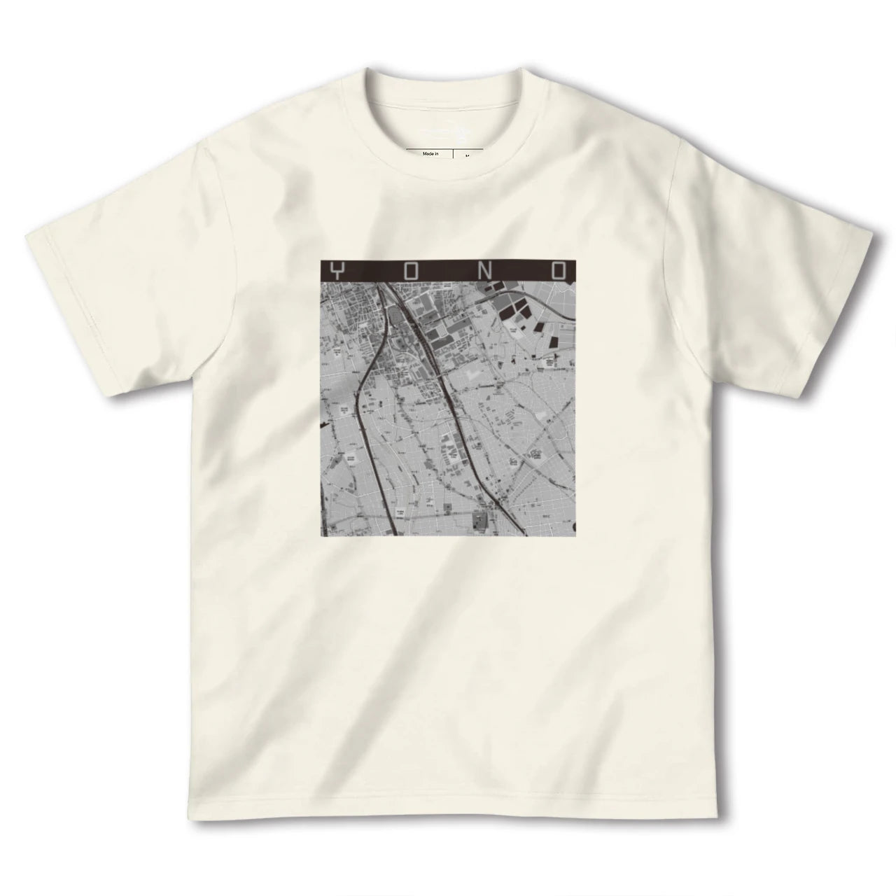 【与野(埼玉県)】地図柄ヘビーウェイトTシャツ