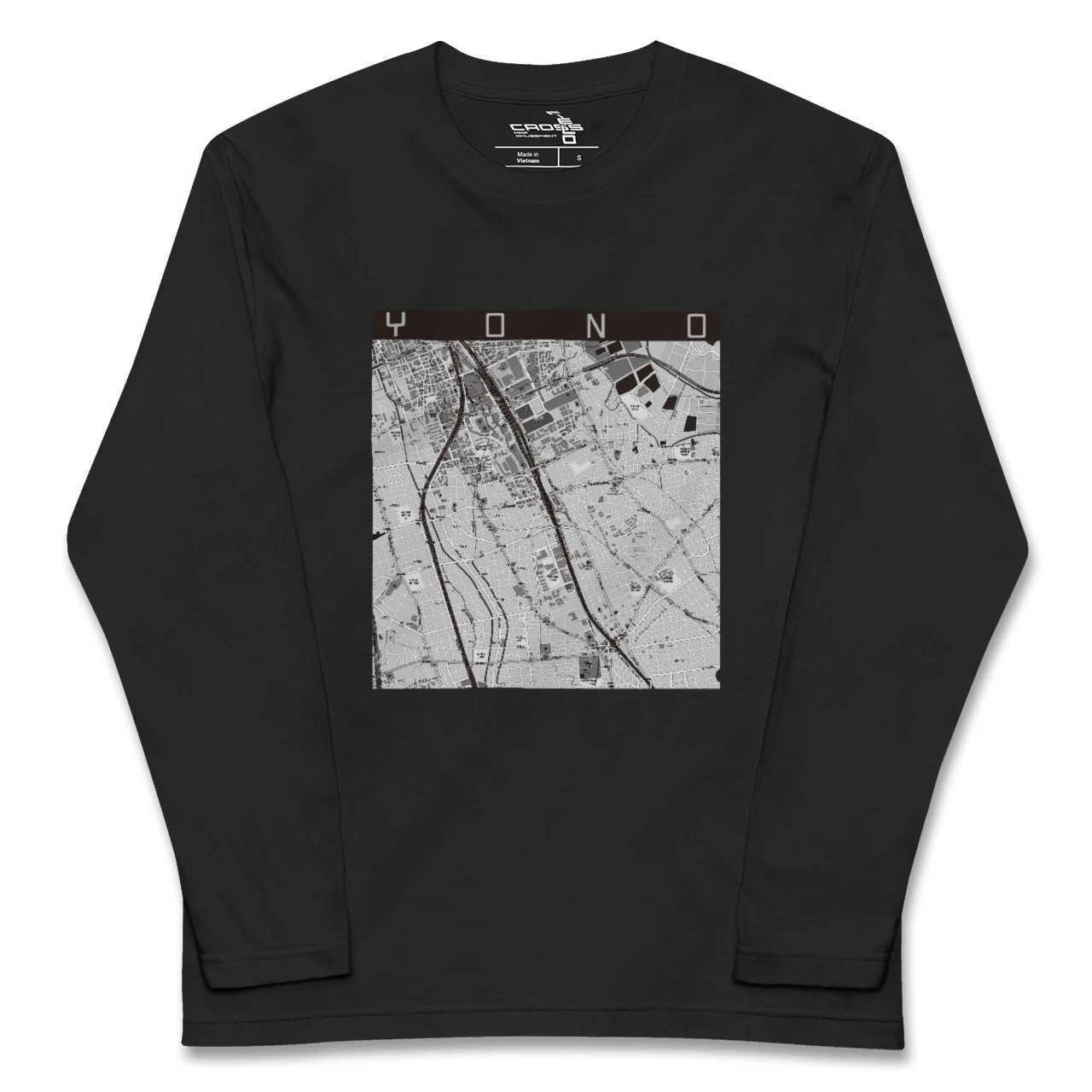 【与野(埼玉県)】地図柄ロングスリーブTシャツ