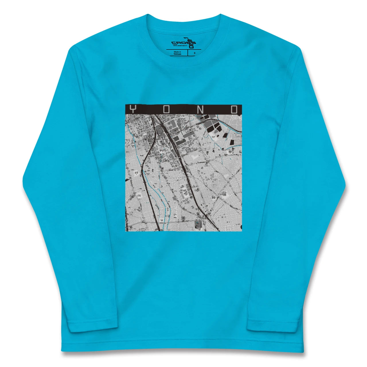 【与野(埼玉県)】地図柄ロングスリーブTシャツ