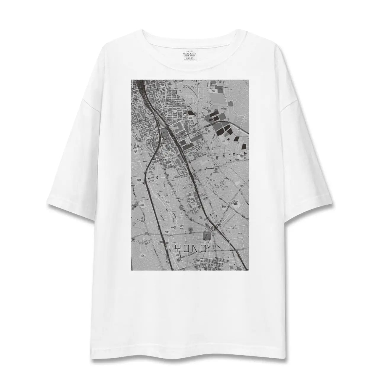 【与野(埼玉県)】地図柄ビッグシルエットTシャツ