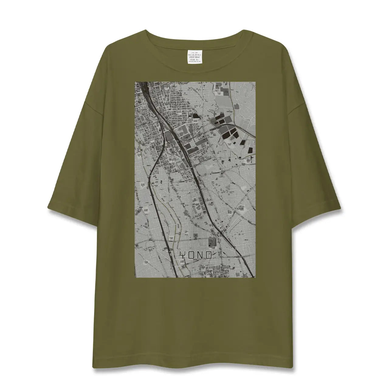 【与野(埼玉県)】地図柄ビッグシルエットTシャツ