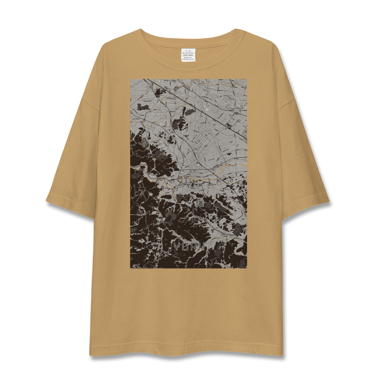 【寄居(埼玉県)】地図柄ビッグシルエットTシャツ