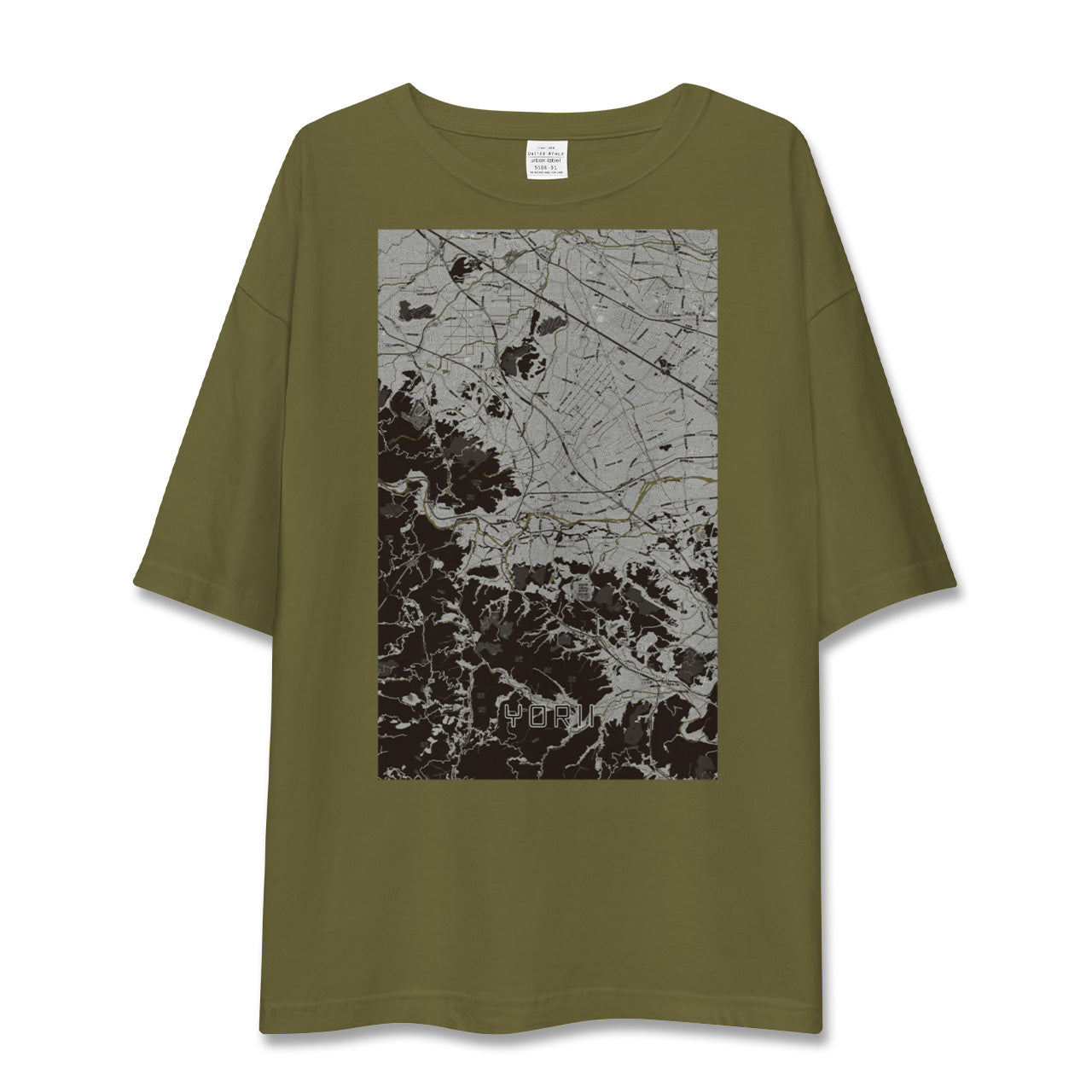 【寄居(埼玉県)】地図柄ビッグシルエットTシャツ