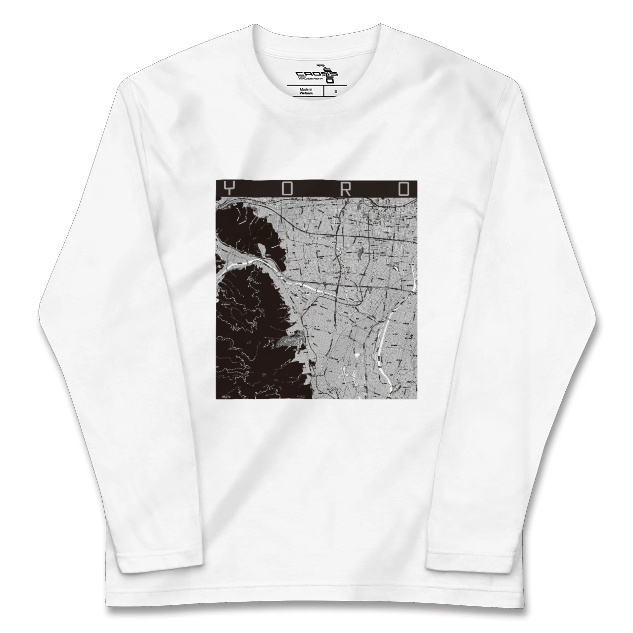 【養老(岐阜県)】地図柄ロングスリーブTシャツ