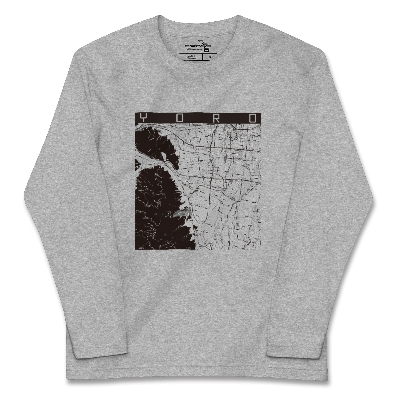 【養老(岐阜県)】地図柄ロングスリーブTシャツ