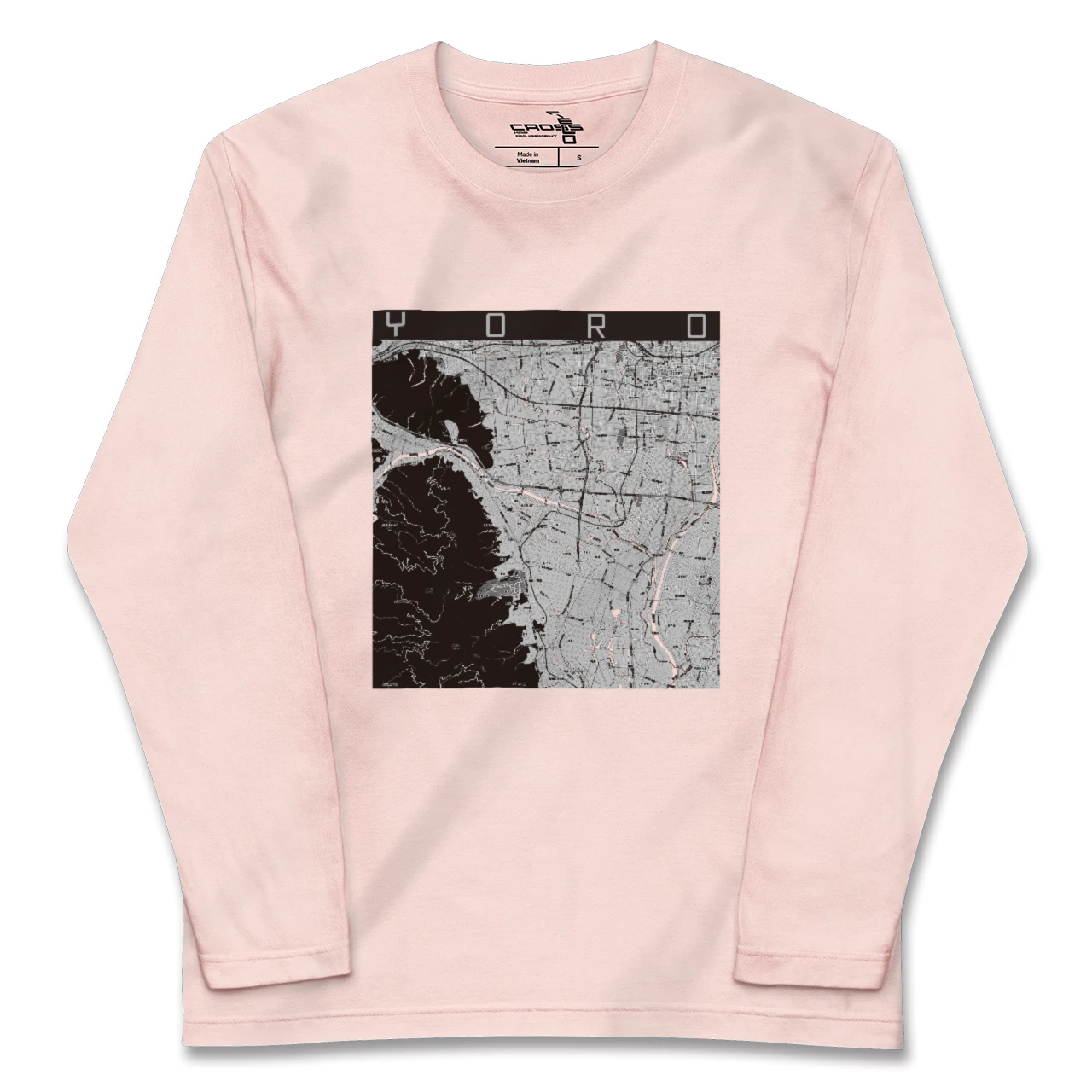 【養老(岐阜県)】地図柄ロングスリーブTシャツ