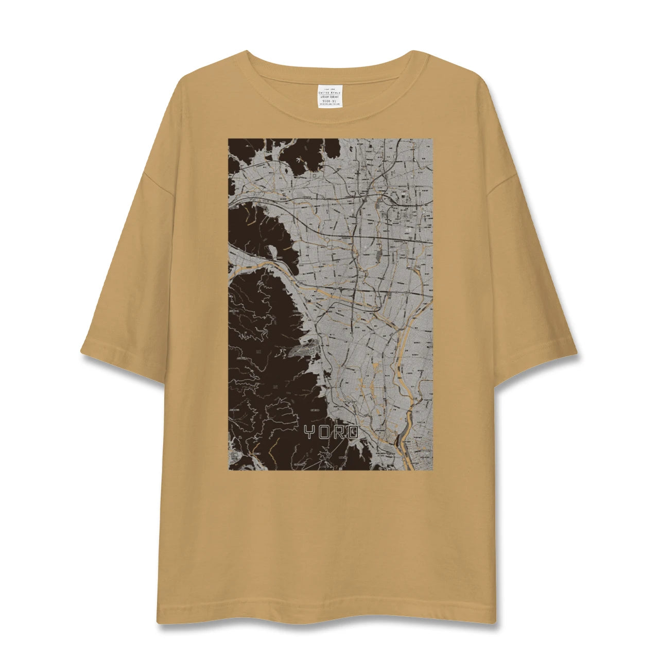 【養老(岐阜県)】地図柄ビッグシルエットTシャツ