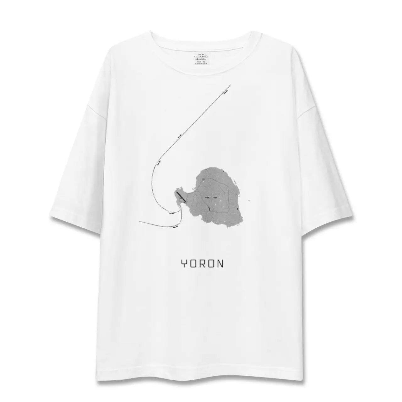 【与論(鹿児島県)】地図柄ビッグシルエットTシャツ