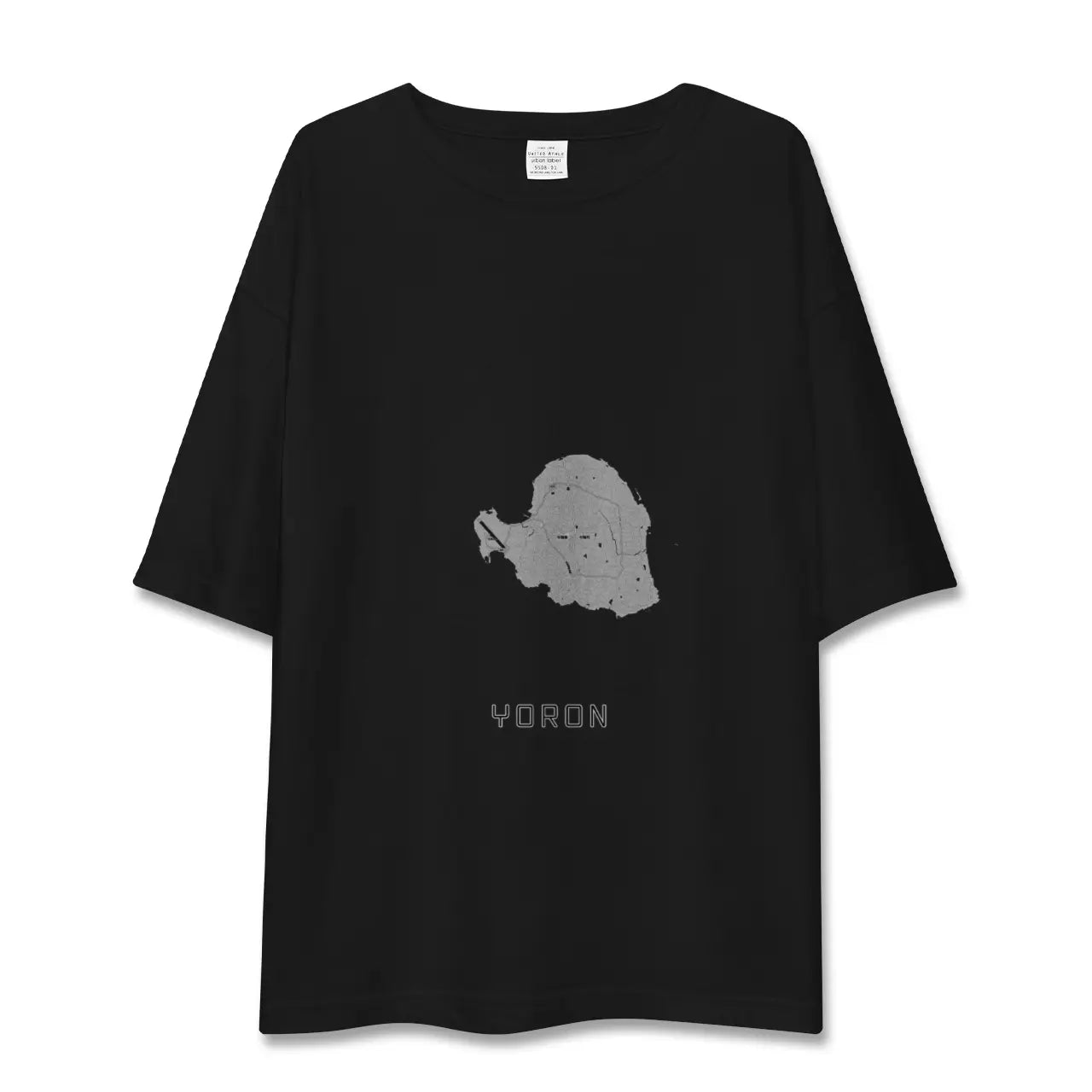 【与論(鹿児島県)】地図柄ビッグシルエットTシャツ