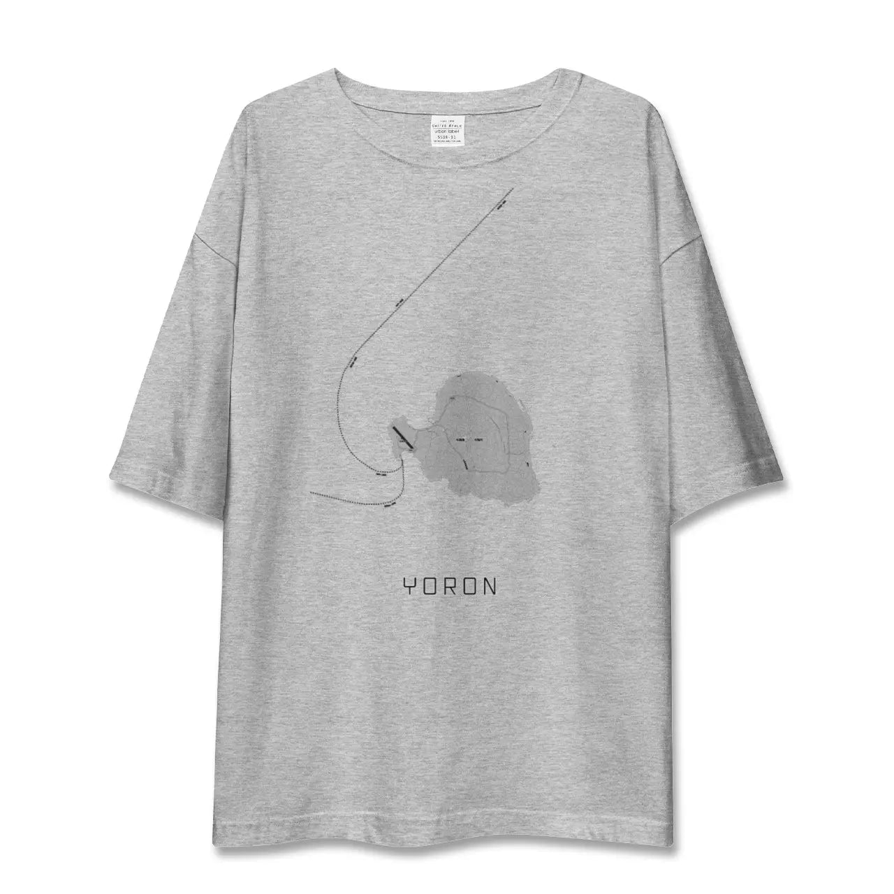 【与論(鹿児島県)】地図柄ビッグシルエットTシャツ