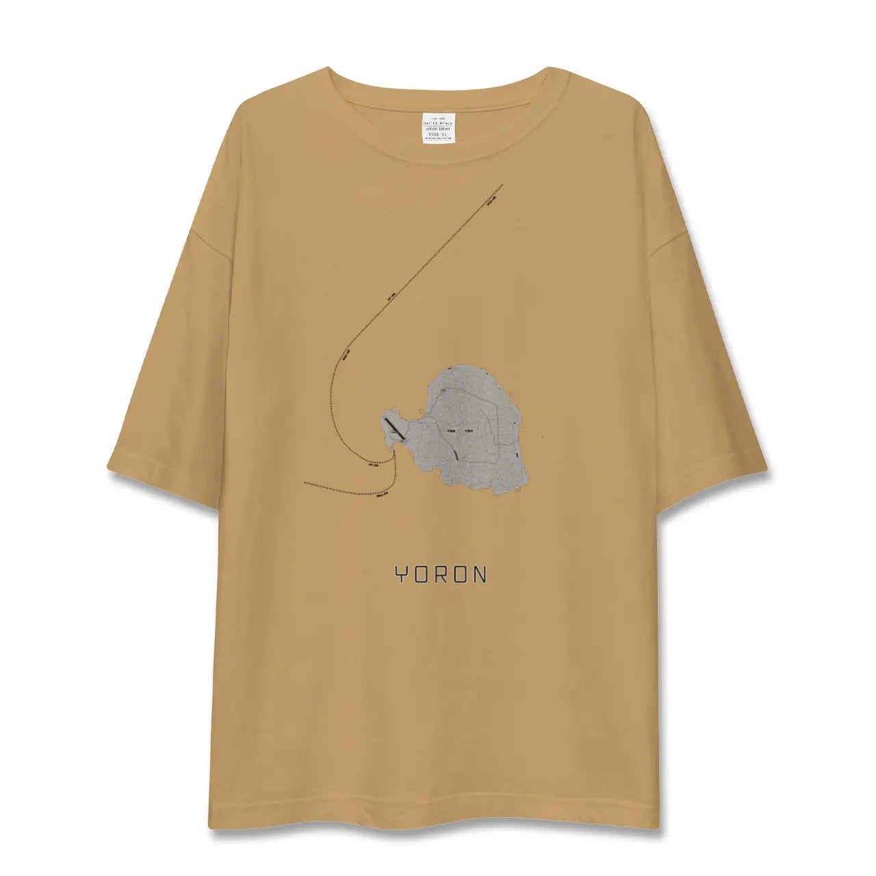 【与論(鹿児島県)】地図柄ビッグシルエットTシャツ