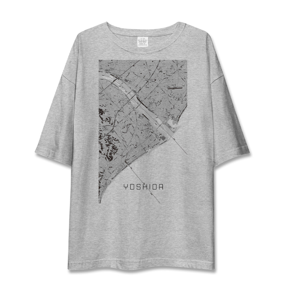 【吉田(静岡県)】地図柄ビッグシルエットTシャツ