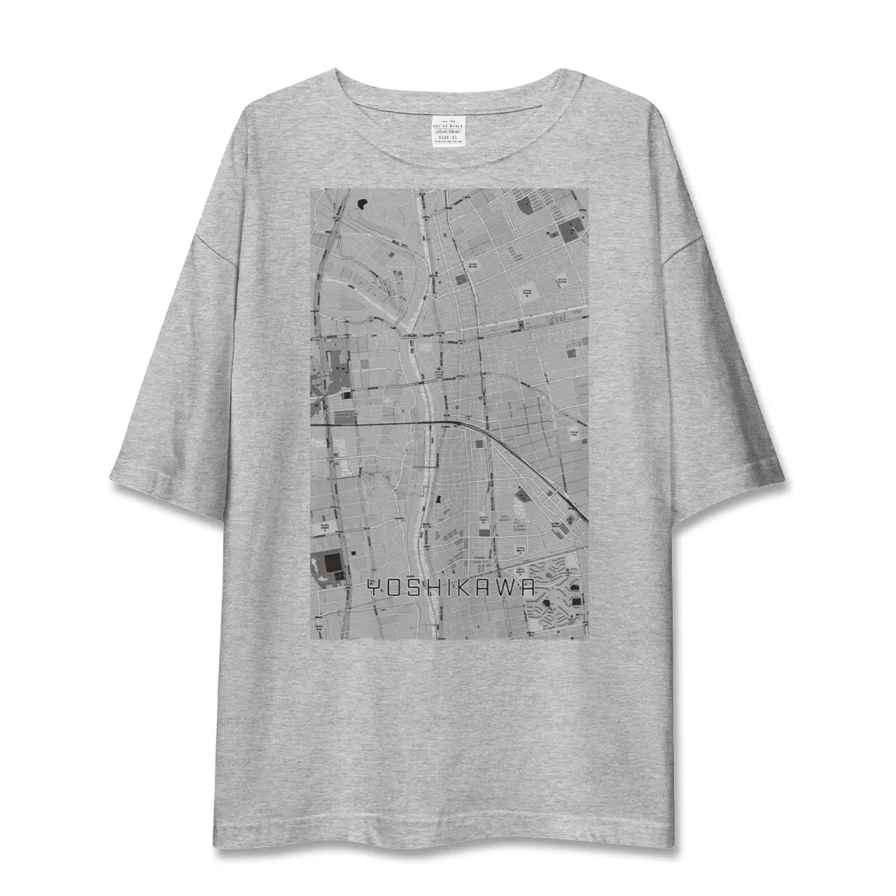 【吉川(埼玉県)】地図柄ビッグシルエットTシャツ