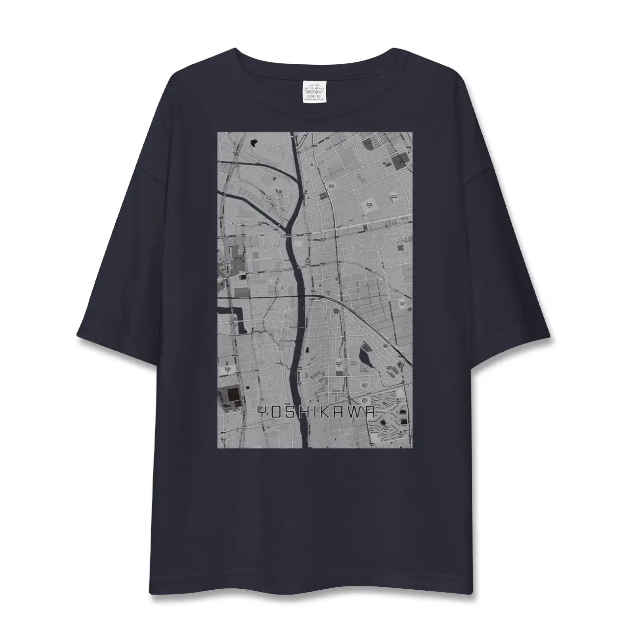 【吉川(埼玉県)】地図柄ビッグシルエットTシャツ