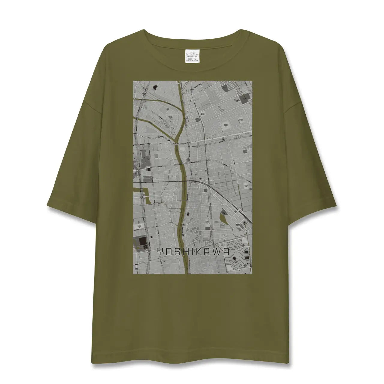 【吉川(埼玉県)】地図柄ビッグシルエットTシャツ