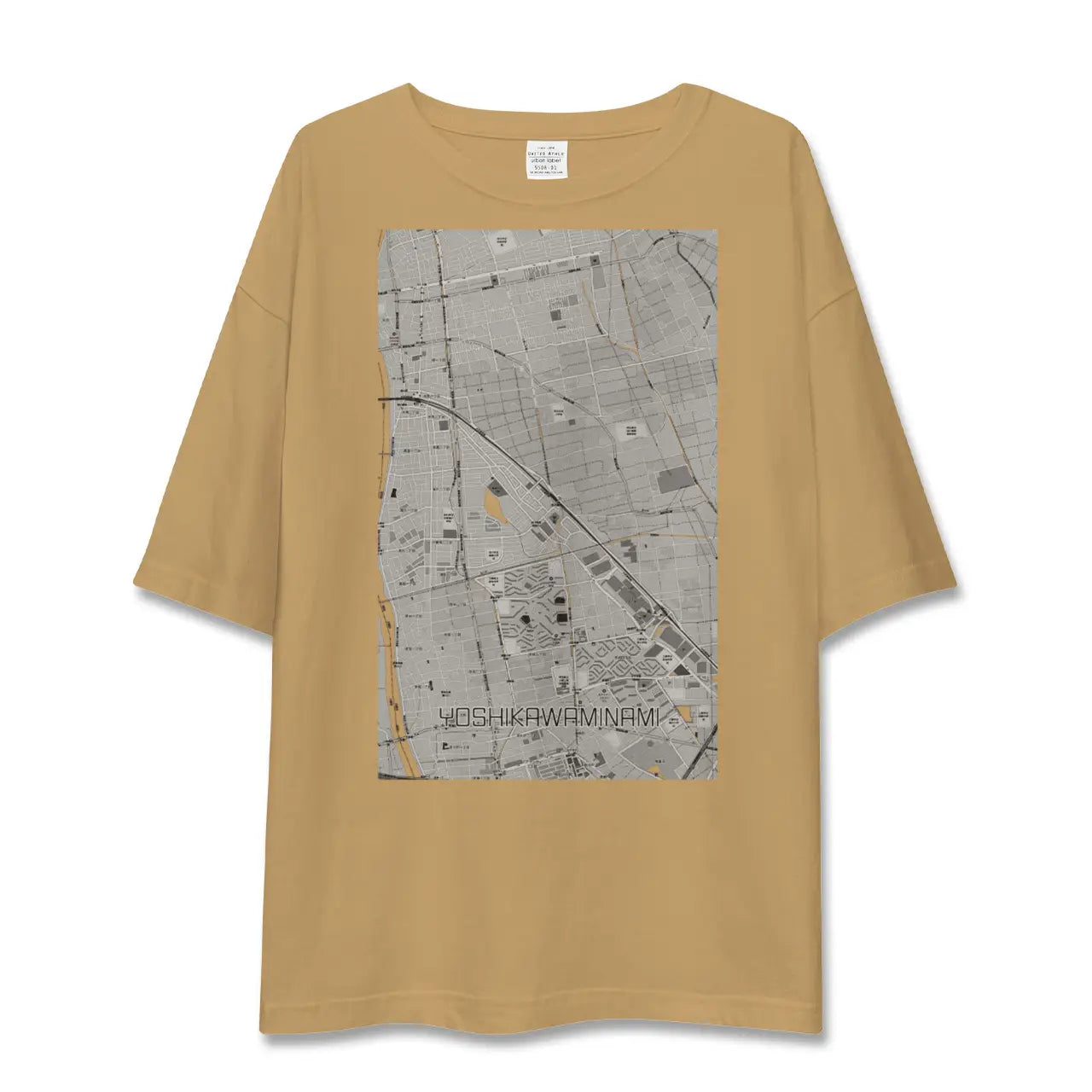 【吉川美南(埼玉県)】地図柄ビッグシルエットTシャツ