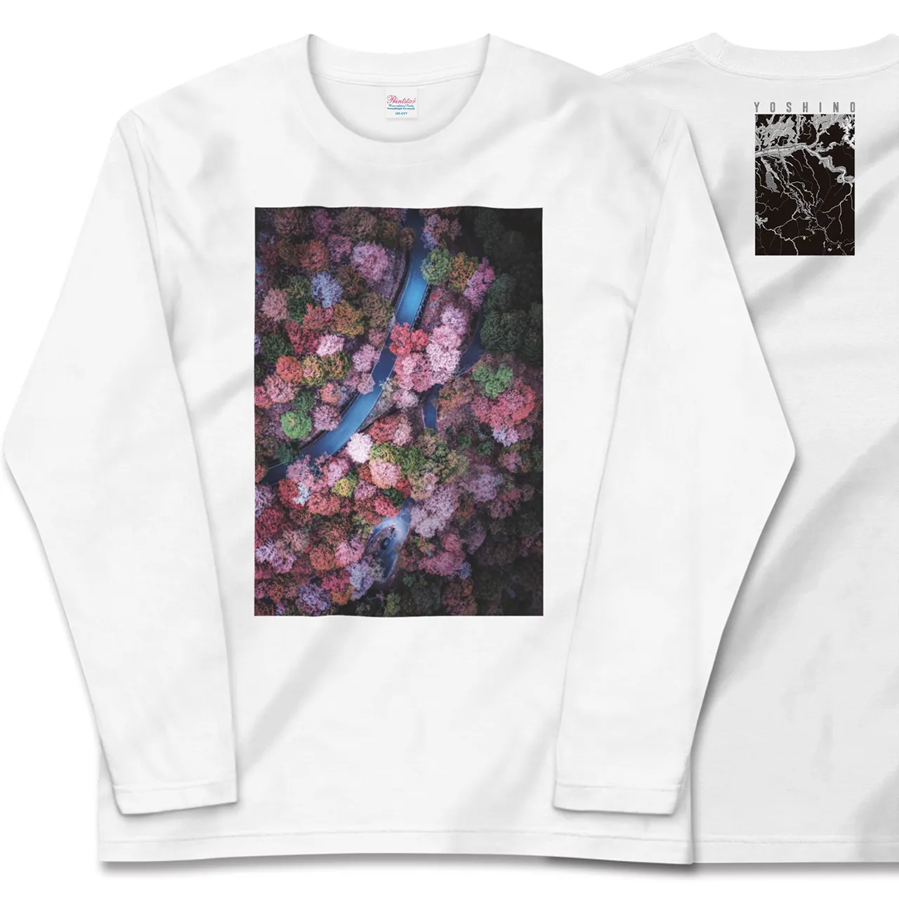 【吉野(奈良県)】Map World ロングスリーブTシャツ