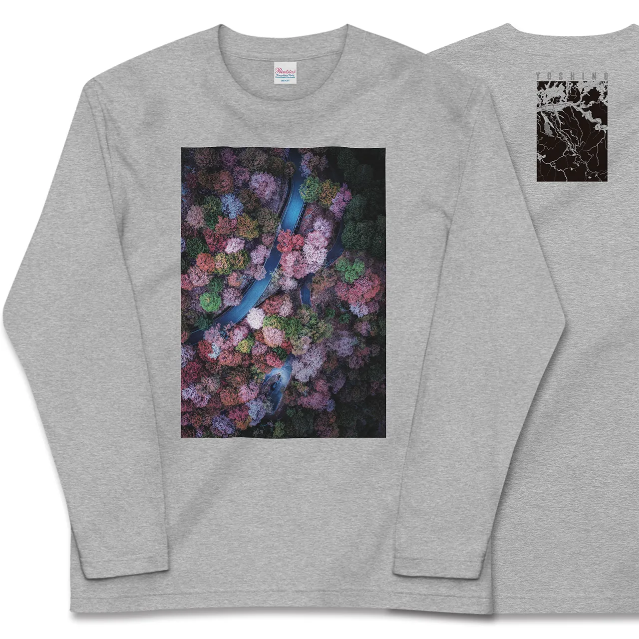 【吉野(奈良県)】Map World ロングスリーブTシャツ
