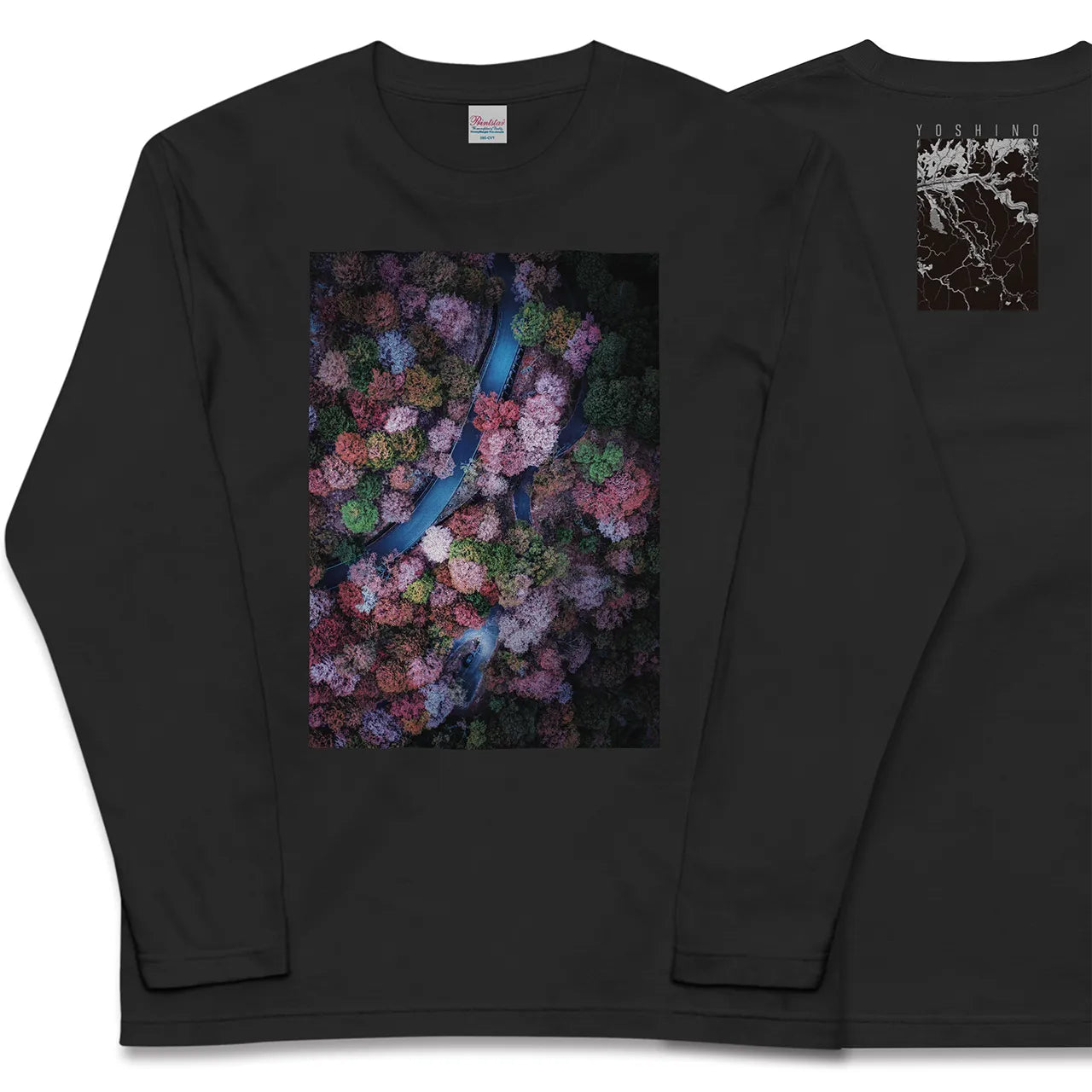 【吉野(奈良県)】Map World ロングスリーブTシャツ